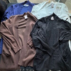 Women’s Lot of 4 Cardigan’s with Pockets